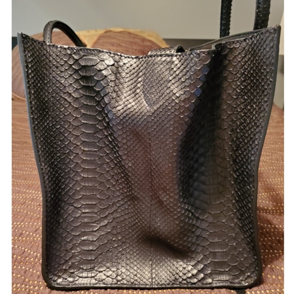 CELINE Medium Black Python Phantom Tote - Picture 5 of 12